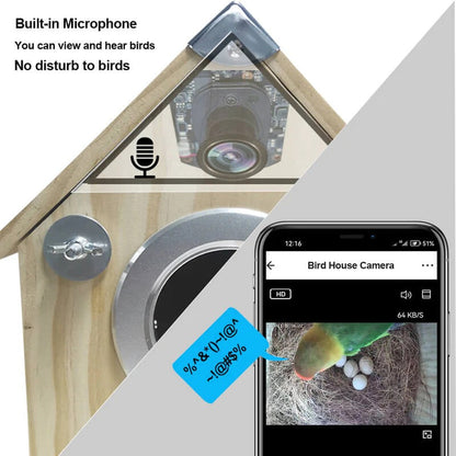 Nestcamera Vogelvoederhuis met Camera
