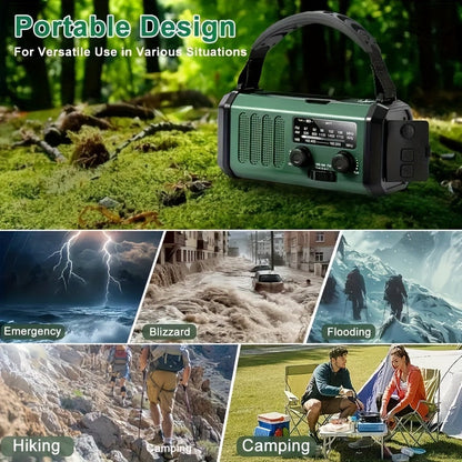Noodradio met zaklamp en oplader