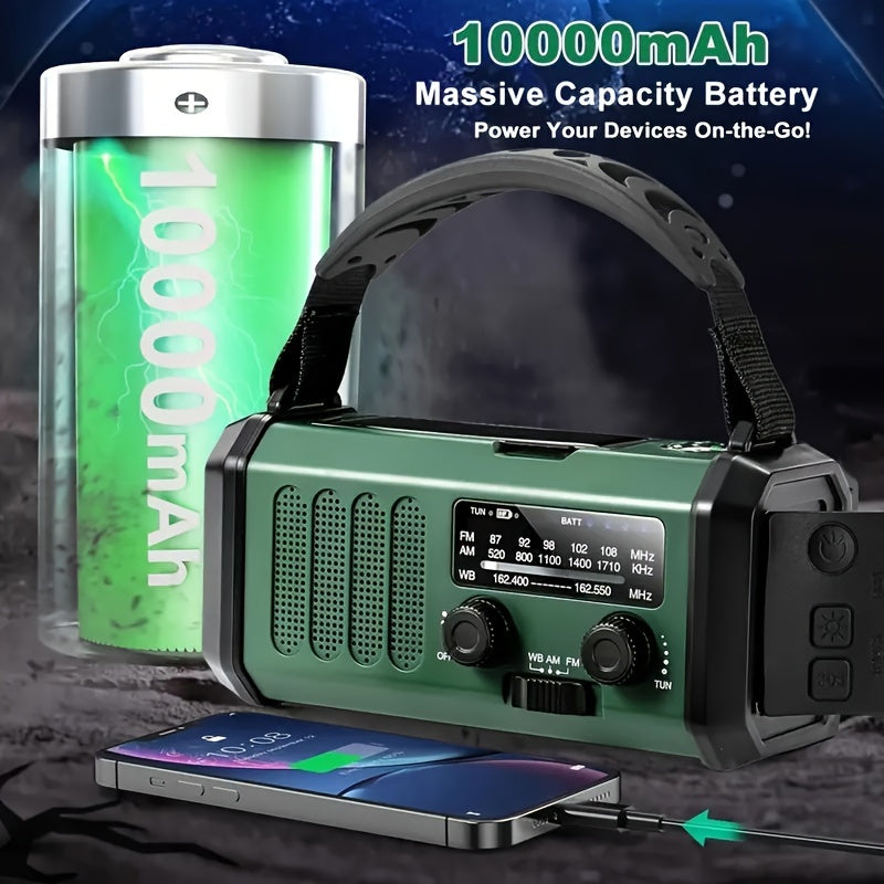 Noodradio met zaklamp en oplader