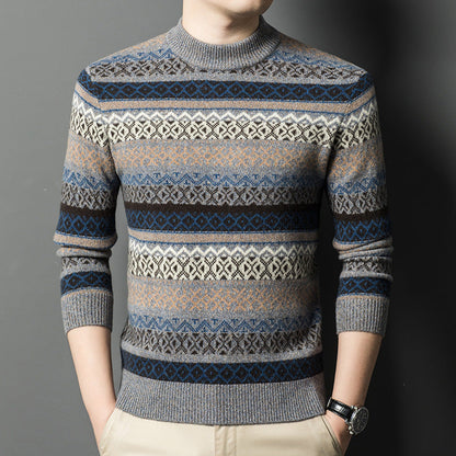 Heren Pullover Retro-Stijl – Comfortabele trui met vintage design en zachte stof
