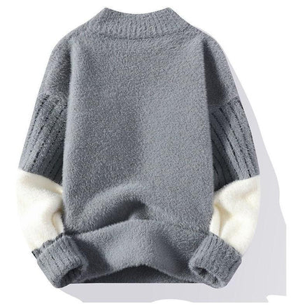 Heren Coltrui – Elegante trui van wol, slim fit voor casual en zakelijke stijl