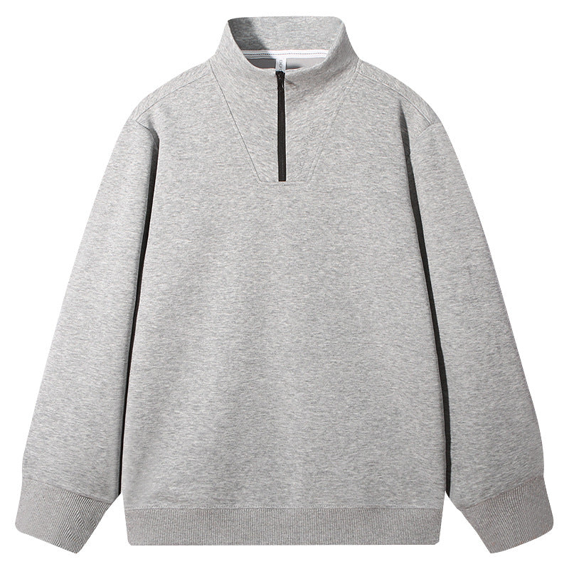 Heren trui met rits – Casual half zip trui van ademend materiaal