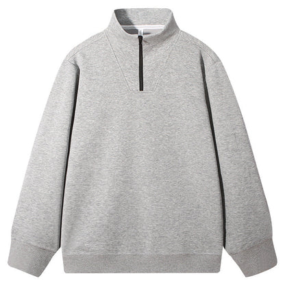 Heren trui met rits – Casual half zip trui van ademend materiaal