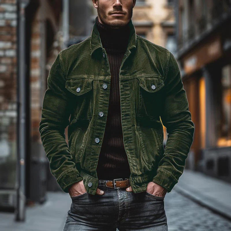Heren Knopfjacke – Casual jasje met borstzakken en comfortabele pasvorm