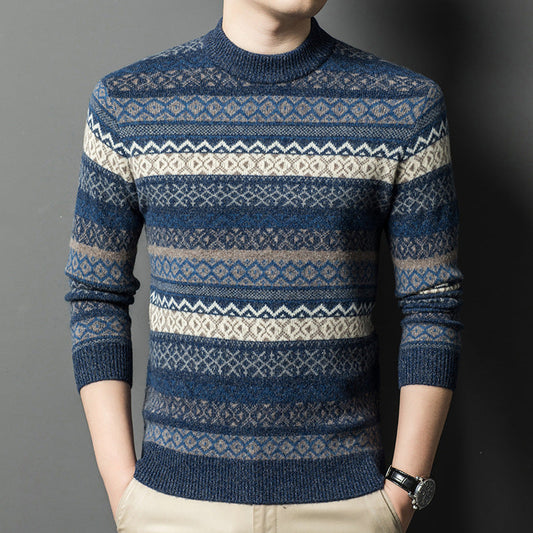 Heren Pullover Retro-Stijl – Comfortabele trui met vintage design en zachte stof