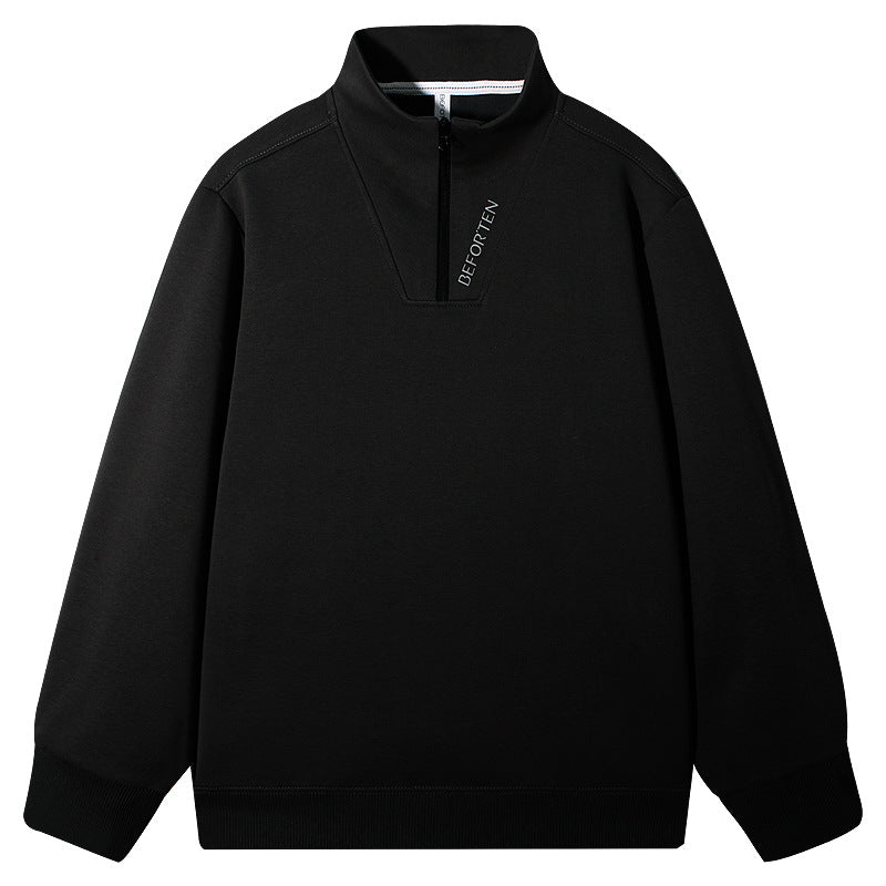 Heren trui met rits – Casual half zip trui van ademend materiaal