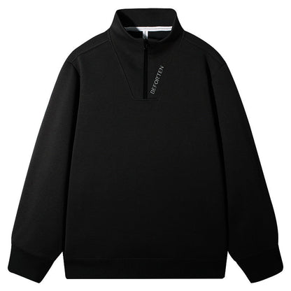 Heren trui met rits – Casual half zip trui van ademend materiaal