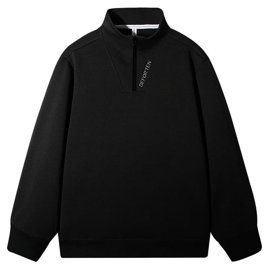 Heren trui met rits – Casual half zip trui van ademend materiaal