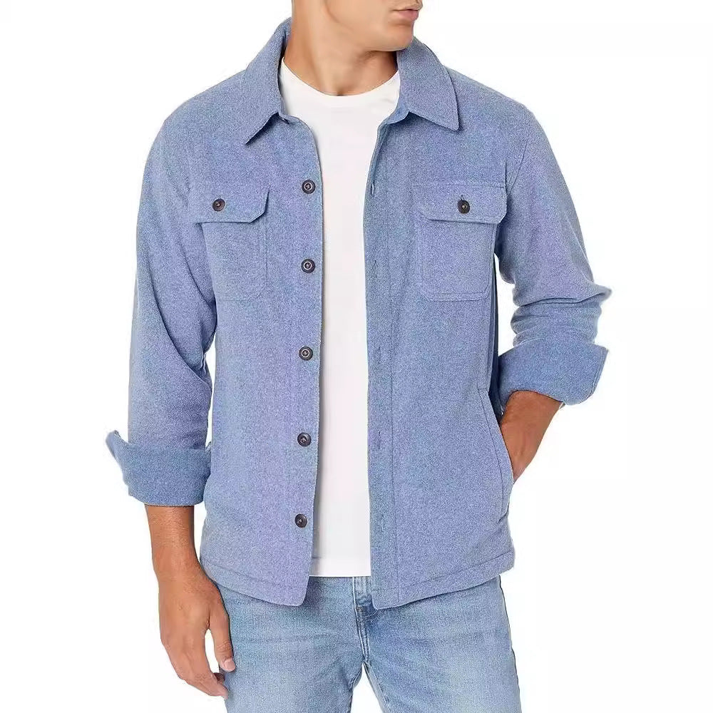 Heren Overhemd met Borstzakken – Stijlvol Button-Down Shirt van Katoen