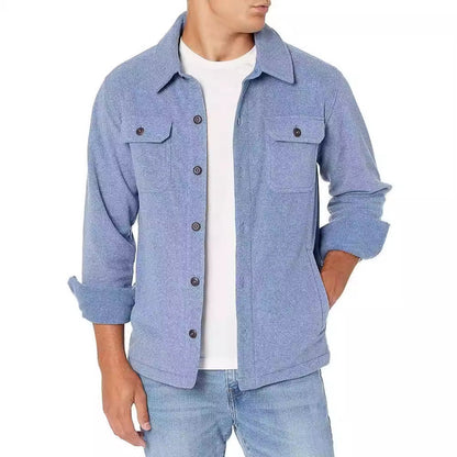 Heren Overhemd met Borstzakken – Stijlvol Button-Down Shirt van Katoen