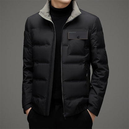 Geïsoleerde gewatteerde jas heren – Elegante winterjas met capuchon en stijlvol ontwerp