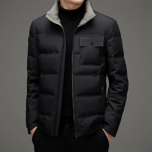 Geïsoleerde gewatteerde jas heren – Elegante winterjas met capuchon en stijlvol ontwerp