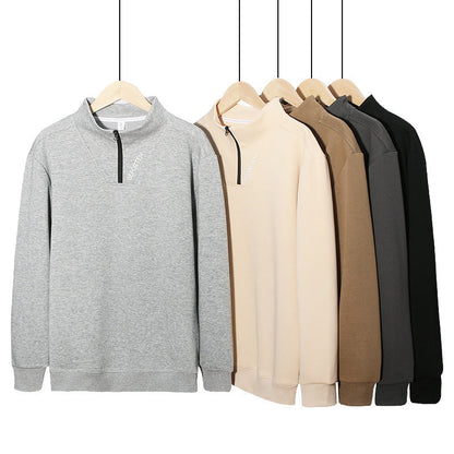 Heren trui met rits – Casual half zip trui van ademend materiaal