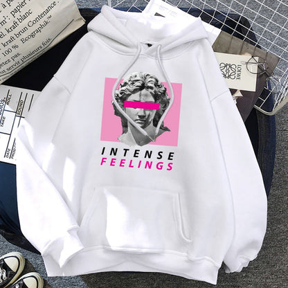 Hoodie voor heren met sculptuurprint – Comfortabele en trendy sweatshirt