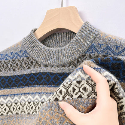 Heren Pullover Retro-Stijl – Comfortabele trui met vintage design en zachte stof