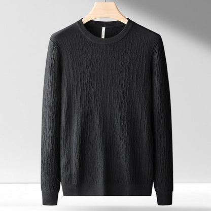 Trui voor heren – Jacquard-gepatroneerde trui met comfortabele pasvorm