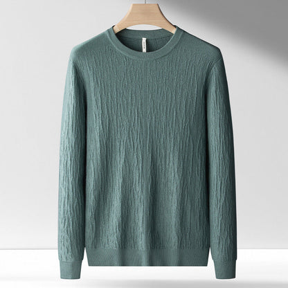 Trui voor heren – Jacquard-gepatroneerde trui met comfortabele pasvorm