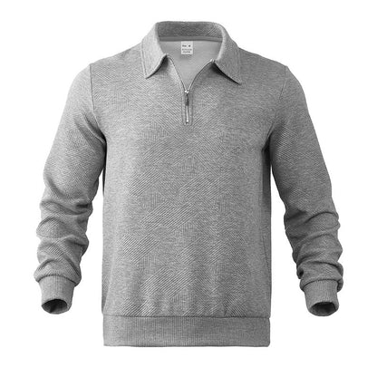 Heren Polo Sweatshirt met Rits – Comfortabele en Stijlvolle Sweatshirt voor Casual Gebruik