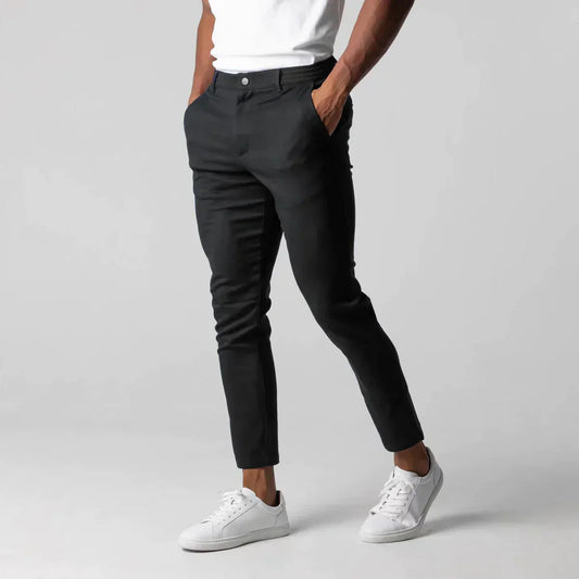 Rekbare Broeken Heren – Comfortabele Slim Fit Broeken voor Casual en Sportief Gebruik