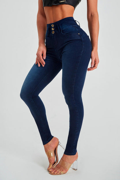 Hoge Taille Skinny Jeans Dames – Stretch Jeans voor Casual en Chic Outfit