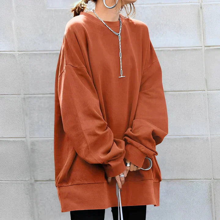 Oversized Trui Dames – Comfortabele Trui met Lange Mouwen en Zachte Stof