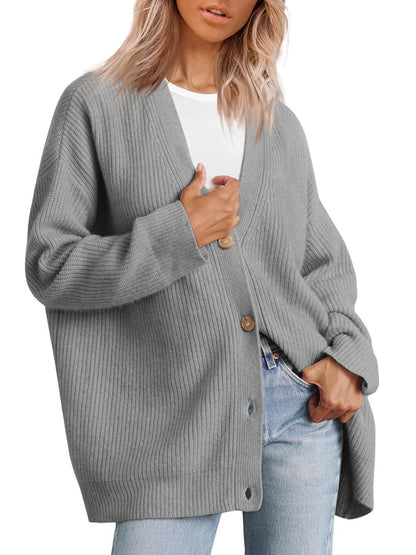 Dames vest met knoopsluiting – Stijlvol gebreid vest voor dames, casual en elegant
