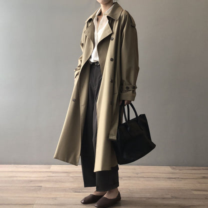 Trenchcoat dames – Dubbelrijige trenchcoat met stijlvolle snit en luxe stof
