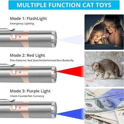Oplaadbaar Kat Speelgoed Laserlicht RVS