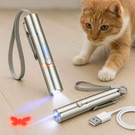 Oplaadbaar Kat Speelgoed Laserlicht RVS