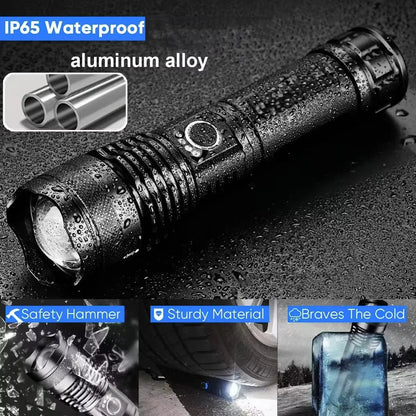 Oplaadbare Hoge Lumen Zaklamp