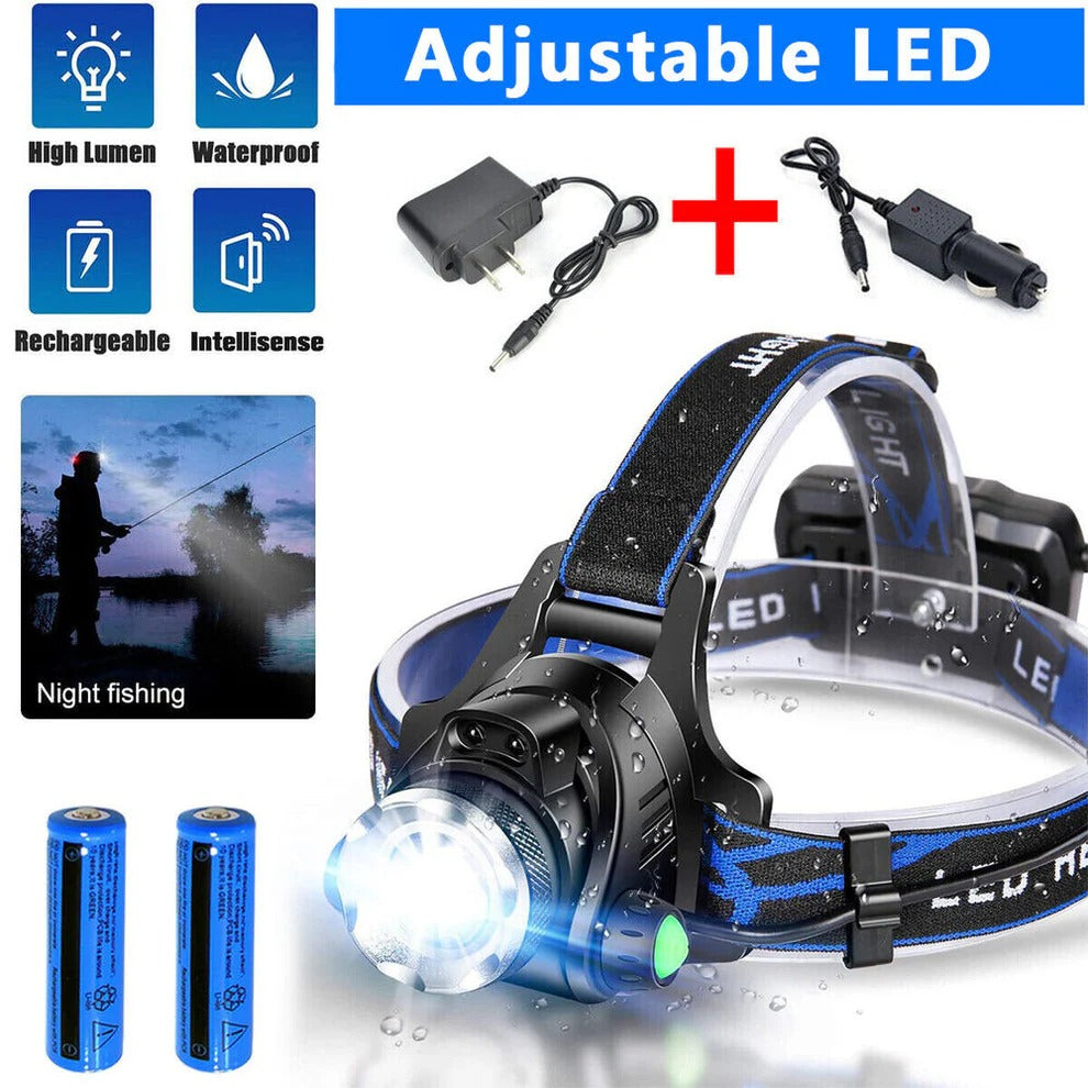 Oplaadbare LED Hoofdlamp 990000LM