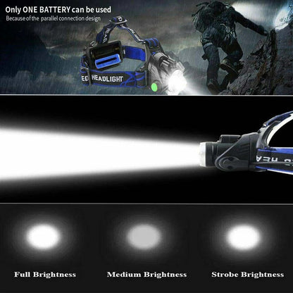Oplaadbare LED Hoofdlamp 990000LM