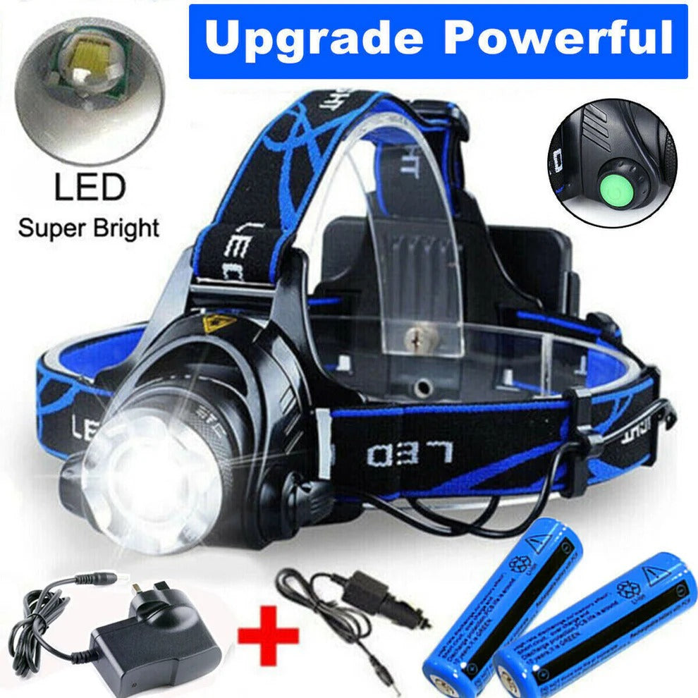 Oplaadbare LED Hoofdlamp 990000LM