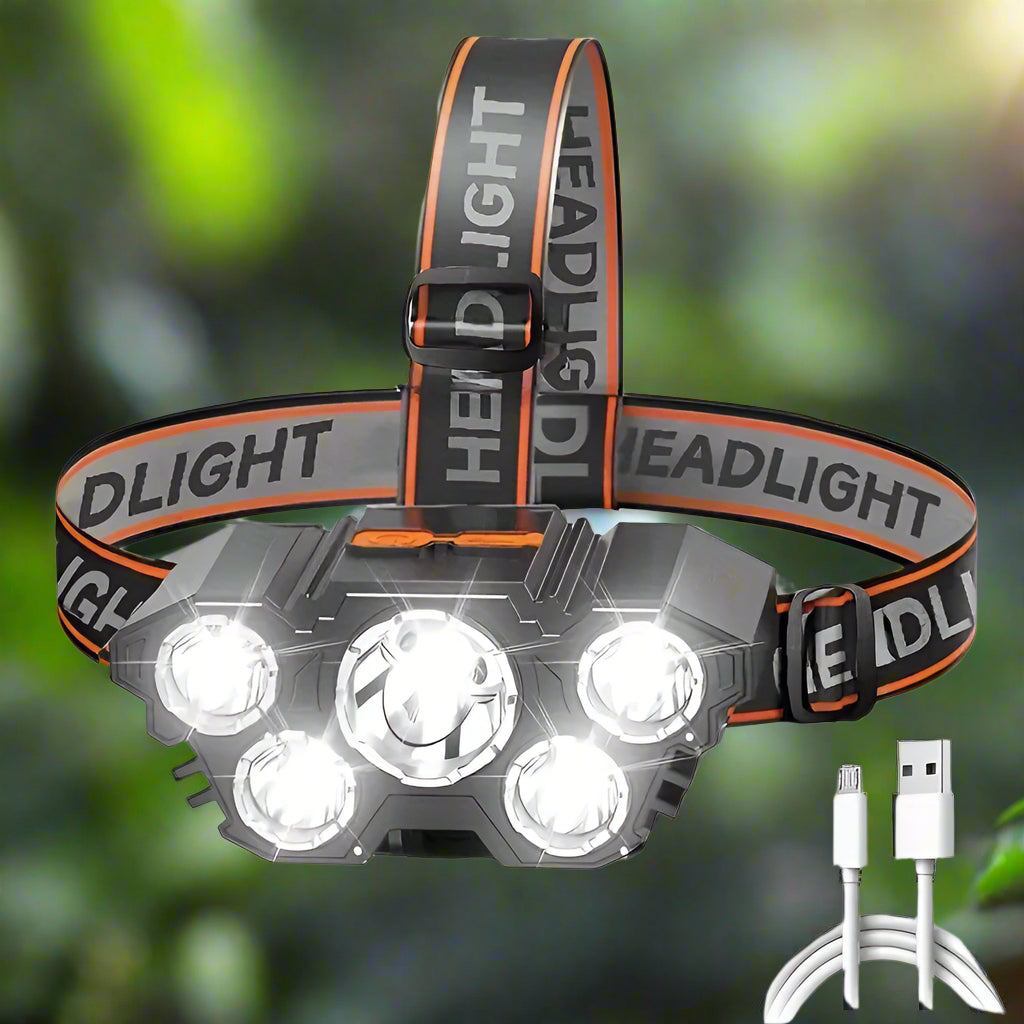 Oplaadbare LED Hoofdlamp Jachtuitrusting Buitenlicht