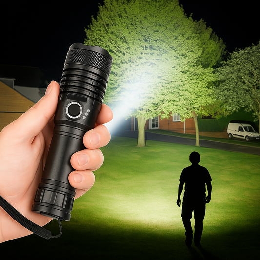 Oplaadbare LED Zaklamp Aluminium Zoom Zaklamp