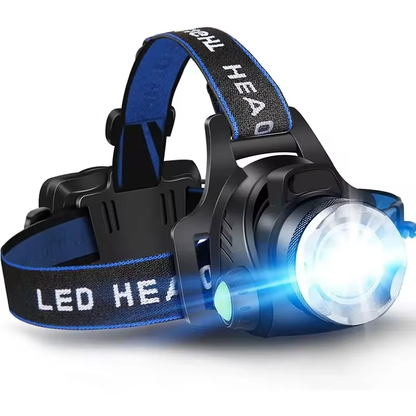 Oplaadbare Waterdichte LED Hoofdlamp Zoombaar