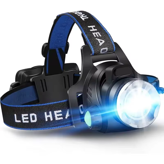 Oplaadbare Waterdichte LED Hoofdlamp Zoombaar