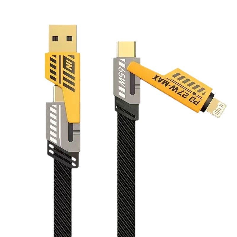 Oplader 4 in 1 PD 65W Snelladerkabel