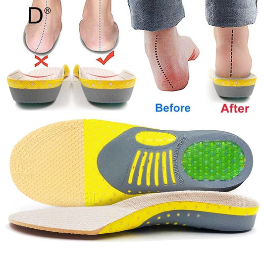 Orthopedische Gel Inlegzolen voor Plat Voet en Plantaire Fasciitis