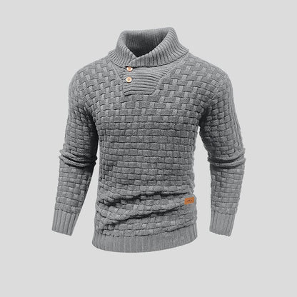 Knop-up-Pullover heren – Comfortabele trui met knopen en moderne pasvorm