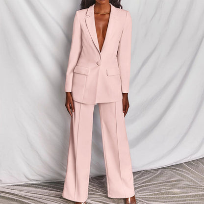 Blazer en Broekset Dames – Elegante Set voor Feestelijke en Zakelijke Gelegenheden