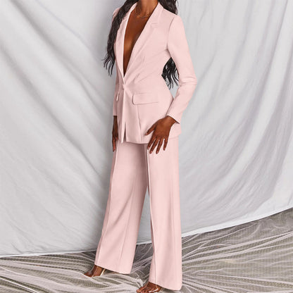 Blazer en Broekset Dames – Elegante Set voor Feestelijke en Zakelijke Gelegenheden