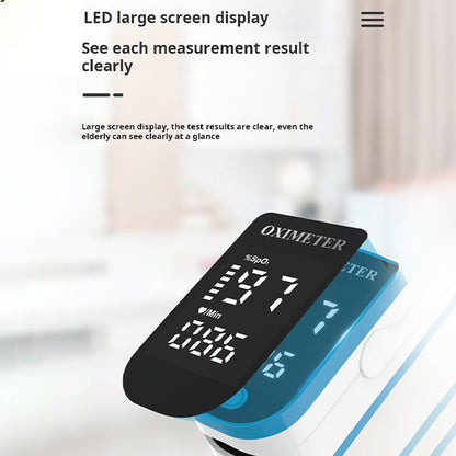 Pols Oximeter Vingertop Monitor Digitale Bloedzuurstofmeting TFT Scherm