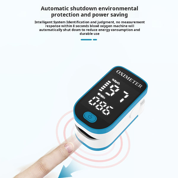 Pols Oximeter Vingertop Monitor Digitale Bloedzuurstofmeting TFT Scherm