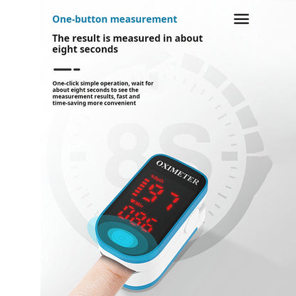 Pols Oximeter Vingertop Monitor Digitale Bloedzuurstofmeting TFT Scherm