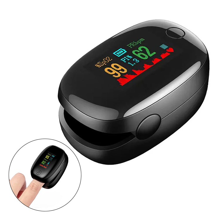 Pols Oximeter Vingertop Monitor Digitale Bloedzuurstofmeting TFT Scherm