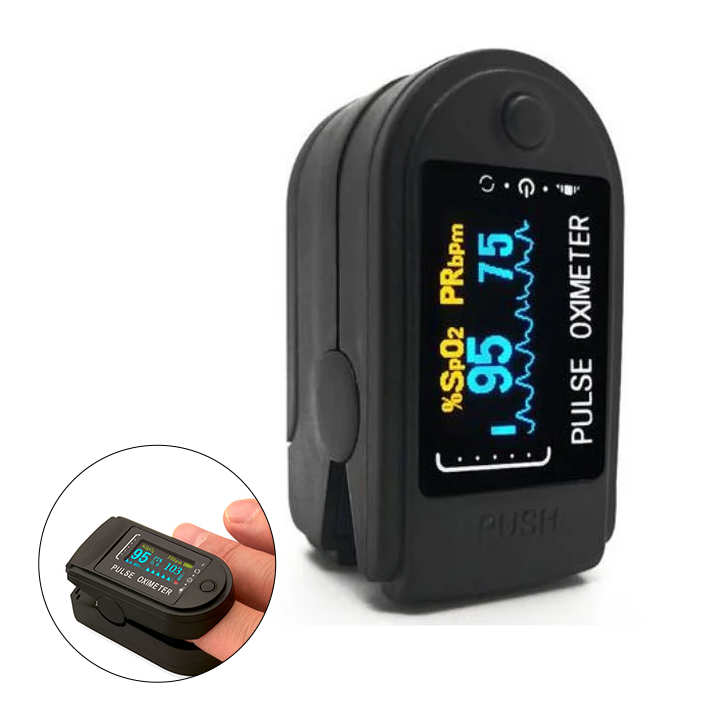 Pols Oximeter Vingertop Monitor Digitale Bloedzuurstofmeting TFT Scherm