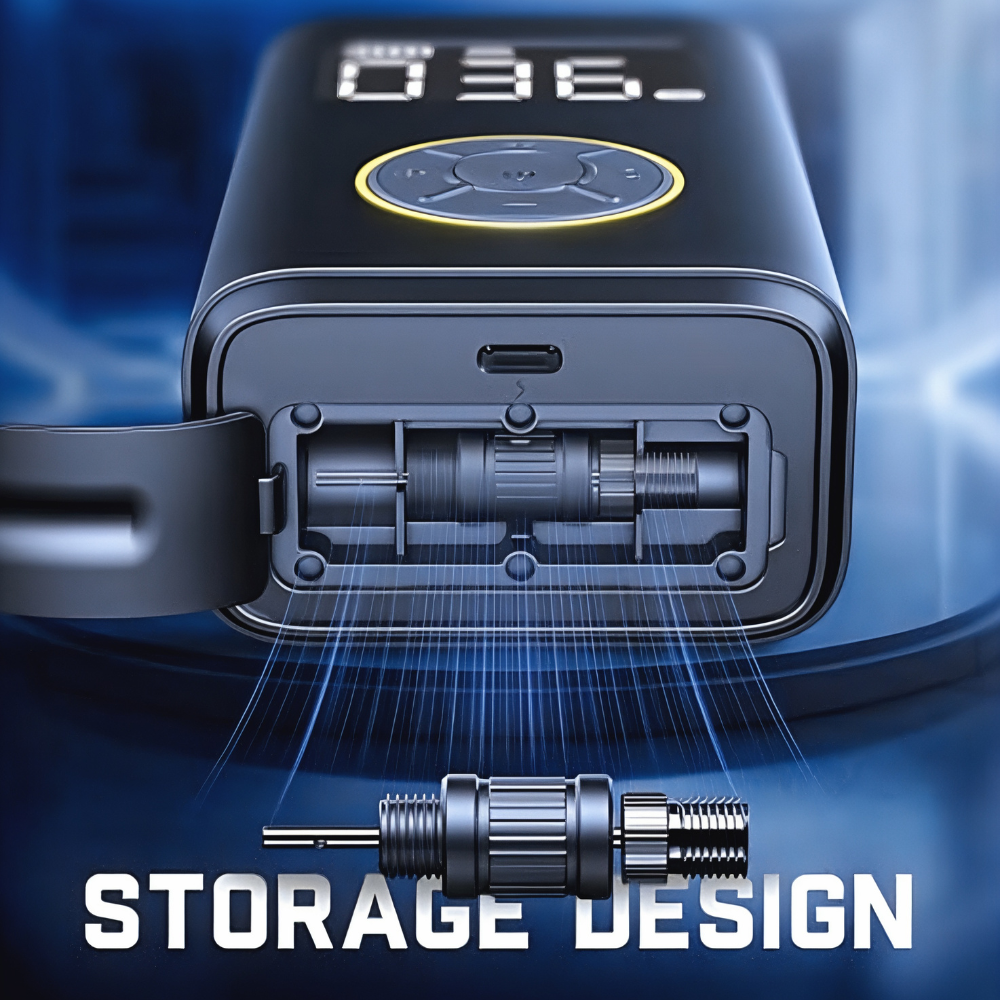 Luchtcompressor voor Auto en Fietsbanden Inflatie Set