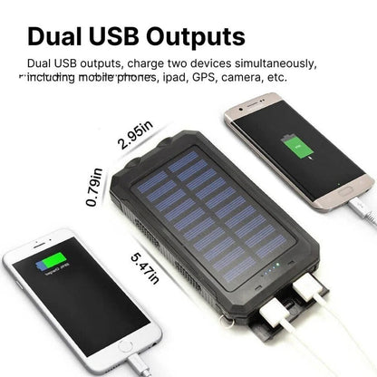 Powerbank 500000mAh Waterdicht Zonne-oplader Extern