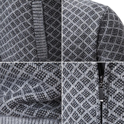 Heren Trui Col – Warme gebreide trui met col voor casual en formele stijl